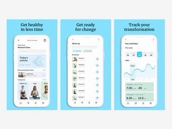 3 images of mobile phone apps for mobile app stores