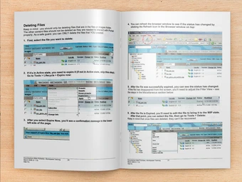 training manual with step-by-step pictures
